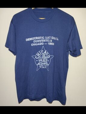 Democratic National Convention Chicago Police Shirt 1996 Vintage 90s Womens XL